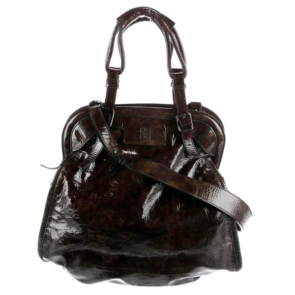 Givenchy Handbags - GIVENCHY Patent Leather Handle Bag